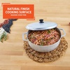 image:imageIMUSA GAU80508 Jumbo Traditional Natural Caldero for Cooking and Serving 18 Quart SilverAluminum Lid