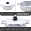 image:imageIMUSA GAU80508 Jumbo Traditional Natural Caldero for Cooking and Serving 18 Quart SilverAluminum Lid