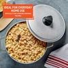image:imageIMUSA GAU80508 Jumbo Traditional Natural Caldero for Cooking and Serving 18 Quart SilverAluminum Lid