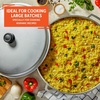 image:imageIMUSA GAU80508 Jumbo Traditional Natural Caldero for Cooking and Serving 18 Quart SilverAluminum Lid