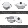 image:imageIMUSA GAU80508 Jumbo Traditional Natural Caldero for Cooking and Serving 18 Quart SilverAluminum Lid
