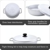 image:imageIMUSA GAU80508 Jumbo Traditional Natural Caldero for Cooking and Serving 18 Quart SilverAluminum Lid