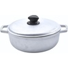 image:imageIMUSA GAU80508 Jumbo Traditional Natural Caldero for Cooking and Serving 18 Quart SilverAluminum Lid