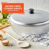 image:imageIMUSA GAU80508 Jumbo Traditional Natural Caldero for Cooking and Serving 18 Quart SilverAluminum Lid