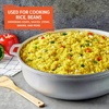 image:imageIMUSA GAU80508 Jumbo Traditional Natural Caldero for Cooking and Serving 18 Quart SilverAluminum Lid