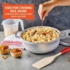 image:imageIMUSA GAU80508 Jumbo Traditional Natural Caldero for Cooking and Serving 18 Quart SilverAluminum Lid