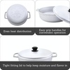 image:imageIMUSA GAU80508 Jumbo Traditional Natural Caldero for Cooking and Serving 18 Quart SilverAluminum Lid