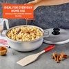 image:imageIMUSA GAU80508 Jumbo Traditional Natural Caldero for Cooking and Serving 18 Quart SilverAluminum Lid