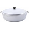 image:imageIMUSA GAU80508 Jumbo Traditional Natural Caldero for Cooking and Serving 18 Quart SilverAluminum Lid