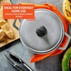 image:imageIMUSA GAU80508 Jumbo Traditional Natural Caldero for Cooking and Serving 18 Quart SilverAluminum Lid