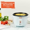 image:imageIMUSA Mini Electric Rice Cooker 6 Cup Cooked 3 Cup Uncooked  Ceramic Nonstick Pot Small Multi Cooker for Rice Quinoa Oatmeal Stew  Keep Warm  Compact for Dorm RV Kitchen