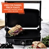 image:imageIMUSA Stainless Steel Panini Press Electric with Adjustable Temperature Settings and Nonstick Plates 1200W12 x 10 inches Pack of 1