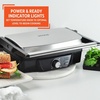 image:imageIMUSA Stainless Steel Panini Press Electric with Adjustable Temperature Settings and Nonstick Plates 1200W12 x 10 inches Pack of 1