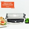 image:imageIMUSA Stainless Steel Panini Press Electric with Adjustable Temperature Settings and Nonstick Plates 1200W12 x 10 inches Pack of 1