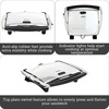 image:imageIMUSA Stainless Steel Panini Press Electric with Adjustable Temperature Settings and Nonstick Plates 1200W12 x 10 inches Pack of 1