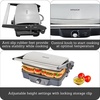 image:imageIMUSA Stainless Steel Panini Press Electric with Adjustable Temperature Settings and Nonstick Plates 1200W12 x 10 inches Pack of 1