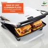 image:imageIMUSA Stainless Steel Panini Press Electric with Adjustable Temperature Settings and Nonstick Plates 1200W12 x 10 inches Pack of 1