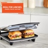 image:imageIMUSA Stainless Steel Panini Press Electric with Adjustable Temperature Settings and Nonstick Plates 1200W12 x 10 inches Pack of 1