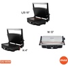 image:imageIMUSA Stainless Steel Panini Press Electric with Adjustable Temperature Settings and Nonstick Plates 1200W12 x 10 inches Pack of 1