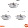 image:imageIMUSA Traditional Polished Aluminum Caldero Dutch Oven with Lid 69 Quarts Polished AluminiumPolished