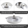image:imageIMUSA Traditional Polished Aluminum Caldero Dutch Oven with Lid 69 Quarts Polished AluminiumPolished