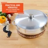image:imageIMUSA Traditional Polished Aluminum Caldero Dutch Oven with Lid 69 Quarts Polished AluminiumPolished