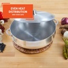 image:imageIMUSA Traditional Polished Aluminum Caldero Dutch Oven with Lid 69 Quarts Polished AluminiumPolished
