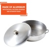 image:imageIMUSA Traditional Polished Aluminum Caldero Dutch Oven with Lid 69 Quarts Polished AluminiumPolished