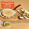 image:imageIMUSA USA 11 Nonstick Marble Interior Comal with SoftTouch Handle Ruby Red