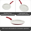 image:imageIMUSA USA 11 Nonstick Marble Interior Comal with SoftTouch Handle Ruby Red