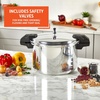 image:imageIMUSA USA A41780807 16Qt Jumbo Stovetop Pressure Cooker with Regulator and Side Handles Silver16 Quarts