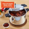 image:imageIMUSA USA A41780807 16Qt Jumbo Stovetop Pressure Cooker with Regulator and Side Handles Silver16 Quarts