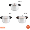 image:imageIMUSA USA A41780807 16Qt Jumbo Stovetop Pressure Cooker with Regulator and Side Handles Silver16 Quarts
