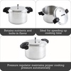 image:imageIMUSA USA A41780807 16Qt Jumbo Stovetop Pressure Cooker with Regulator and Side Handles Silver16 Quarts