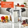 image:imageIMUSA USA A41780807 16Qt Jumbo Stovetop Pressure Cooker with Regulator and Side Handles Silver22 Quarts