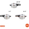 image:imageIMUSA USA A41780807 16Qt Jumbo Stovetop Pressure Cooker with Regulator and Side Handles Silver42 Quarts