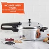 image:imageIMUSA USA A41780807 16Qt Jumbo Stovetop Pressure Cooker with Regulator and Side Handles Silver42 Quarts