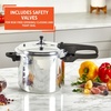 image:imageIMUSA USA A41780807 16Qt Jumbo Stovetop Pressure Cooker with Regulator and Side Handles Silver7 Quarts