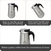 image:imageIMUSA USA B12022062M Stainless Steel Stovetop Espresso Coffeemaker 6Cup Silver4 Cups