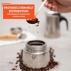 image:imageIMUSA USA B12022062M Stainless Steel Stovetop Espresso Coffeemaker 6Cup Silver6 Cups