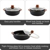 image:imageIMUSA USA Black 44Qt Stone Caldero with Woodlook Handles and Knob 44 Quart44 Quarts
