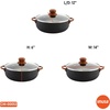 image:imageIMUSA USA Black 44Qt Stone Caldero with Woodlook Handles and Knob 44 Quart69 Quart