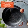 image:imageIMUSA USA Black 44Qt Stone Caldero with Woodlook Handles and Knob 44 Quart69 Quart