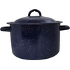 image:imageIMUSA USA C206661062810W Speckled Enamel Stock Pot with Lid 4 Quart Blue78 Quarts