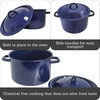 image:imageIMUSA USA Enamel Steamer Pot 16Quart Blue12 Quarts