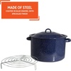 image:imageIMUSA USA Enamel Steamer Pot 16Quart Blue16 Quarts