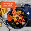 image:imageIMUSA USA Enamel Steamer Pot 16Quart Blue16 Quarts