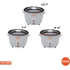 image:imageIMUSA USA GAU00012 Electric NonStick Rice Cooker 5Cup Uncooked 10Cup Cooked White5 Cups Pack of 4