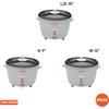image:imageIMUSA USA GAU00013 Electric Nonstick Rice Cooker 8Cup Uncooked 16Cup Cooked White
