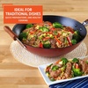 image:imageIMUSA USA GKG61021 Light Cast Iron Wok 14 Red HandlesBlack